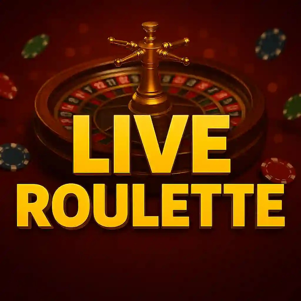 Live Roulette slot logo by Evolution at Wolf Casino