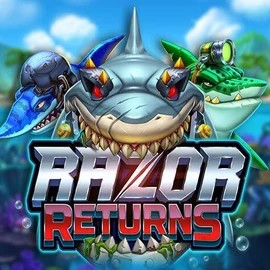 Razor Returns online game logo by Push Gaming on wolfscasino.es